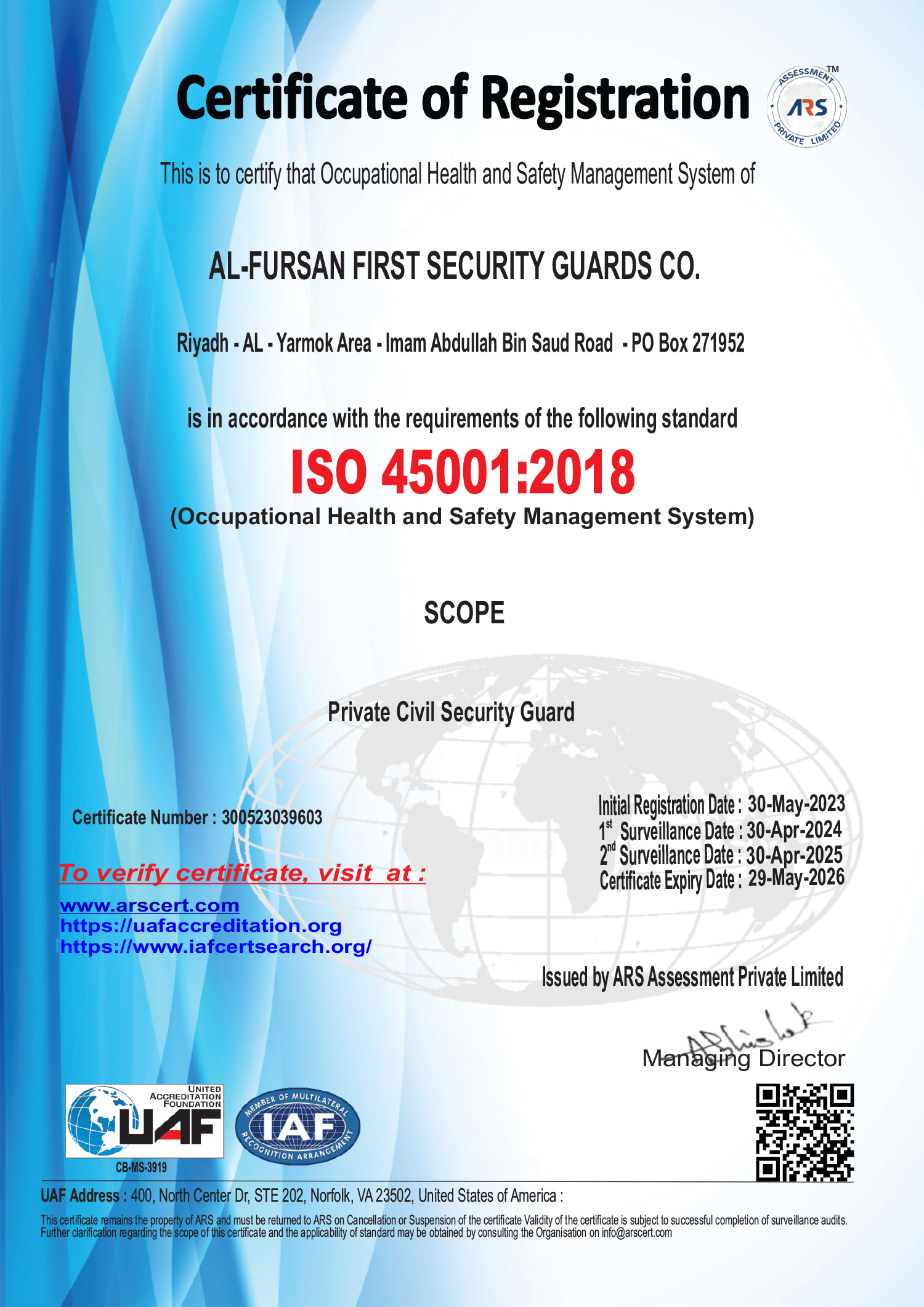 ISO 45001:2018